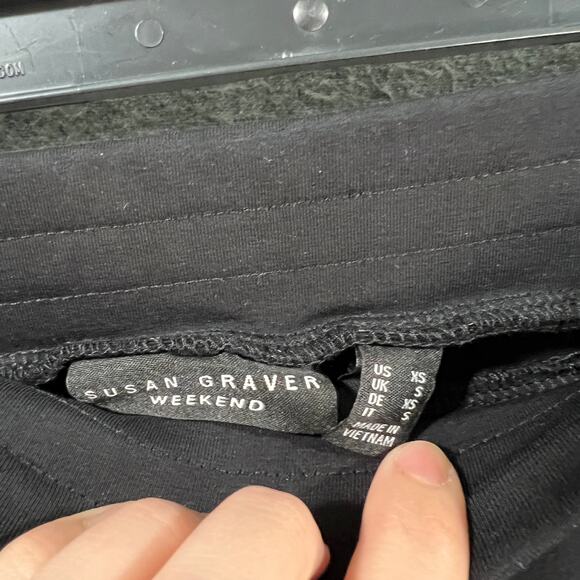 Susan Graver Weekend Premium Stretch Pull-On Capri Leggings Black, X-Small - Picture 3 of 9